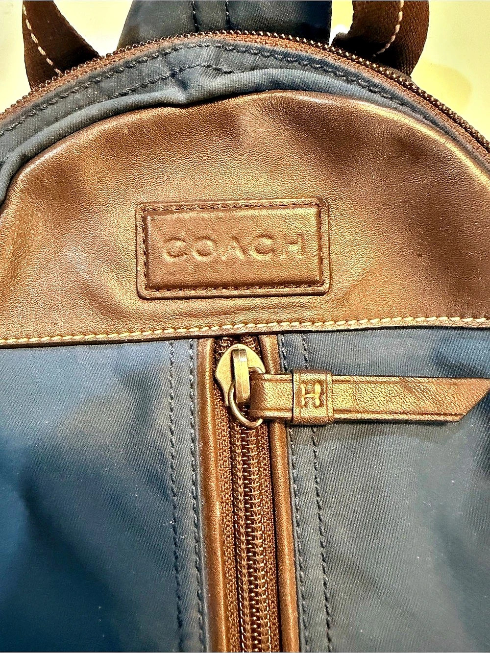 Coach Blue Backpack - Picture 2 of 5